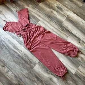 Very J. Salmon Jumpsuit